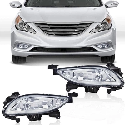 2011-2013 FOR HYUNDAI SONATA FRONT BUMPER FOG LIGHT SET - 2 PC - Image 1 of 4
