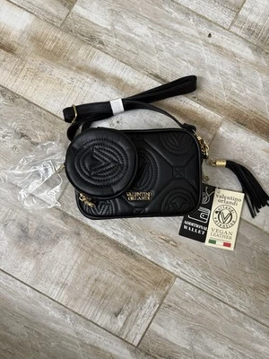 Valentino Orlandi Black Crescent Handbag with Wallet - Image 1 of 4