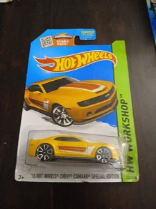 HOT WHEELS 2015 #232 YELL CHEVROLET 2013 HOT WHEELS CHEVY CAMARO SPECIAL EDITION - Picture 1 of 3