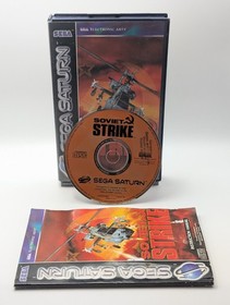 Soviet Strike - Sega Saturn -Complete With Manual -PAL Tested
