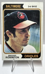 Brooks Robinson 1974 Topps CARD#160 HOF LEGEND NO PIEGHE EXMT++ - Foto 1 di 2