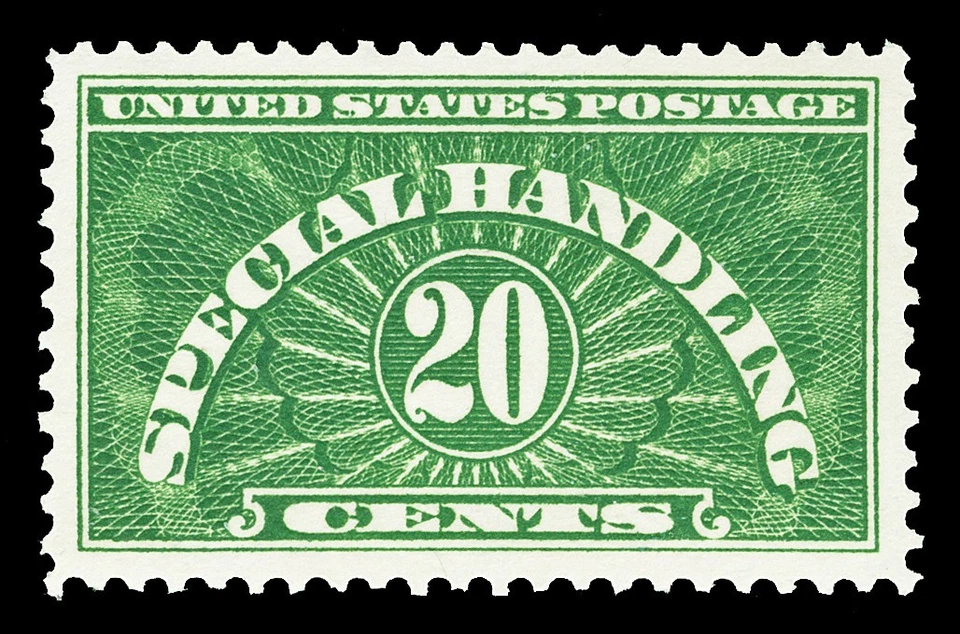 Scott QE3 1928 20c Special Handling Booklet Paper Mint VF NH Cat $8.75 - Image 1 of 1