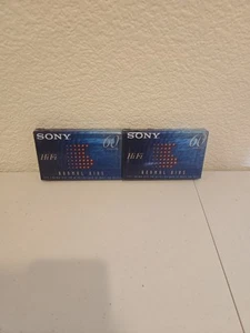 Sony HiFi Blank Audio Recording Cassette 60 Minute Normal Bias New 2 Pack Sealed - Picture 1 of 5