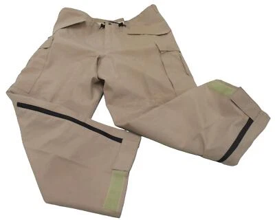 USGI WATERPROOF SHELL P140 ARAMID NOMEX TROUSER LARGE/REGULAR FR PANTS KHAKI - Image 1 of 4
