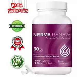 NERVE RENEW Advanced Nerve Support - with R-Alpha Lipoic Acid (Pack of 3) - Picture 1 of 6