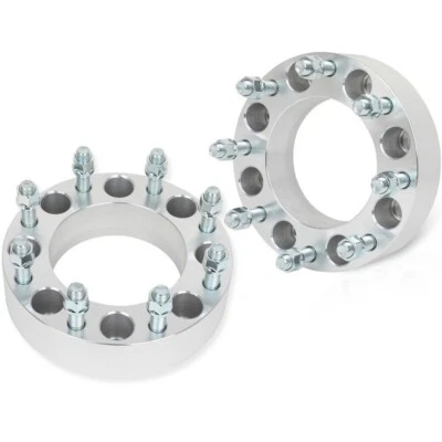 2Pc Wheel Spacers Adapters 1.5" 8x6.5 For 1987-1998 Ford F-250 F-350 9/16"-18 - Image 1 of 4