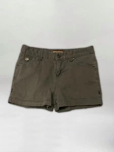 2000s Vintage Japanese Style Green Khaki Utility Hiking Mini Shorts - Picture 1 of 2