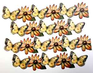Cartulina Yellow Monarch Butterfly Orange Daisy K&Company 4 piezas 6" x 1" - Imagen 1 de 2