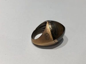 Silver Ring In Ebony - Size 17 - Picture 1 of 7