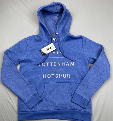 NWT Tottenham Hotspur Sweatshirt Adult Extra Small Youth 16 Blue Hoodie THFC Cover