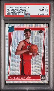 2021 DONRUSS OPTIC ALPEREN SENGUN FANATICS SILVER WAVE PRIZM SP #169 RC - PSA 10 - Foto 1 di 6