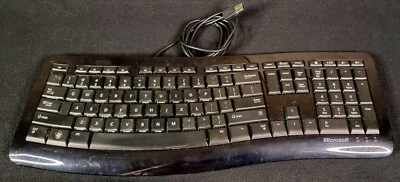 Microsoft Comfort Curve Keyboard 3000 for Business Ergonomic USB 1482 - Image 1 of 3