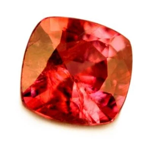 Certified 0.63ct Natural Unheated Padparadscha Sapphire SI Clarity 5mm Cushion - Picture 1 of 4
