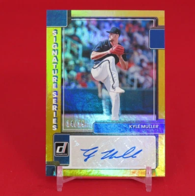 Kyle Muller GOLD Parallel AUTO /25 RC 2022 Panini Donruss - Image 1 of 2