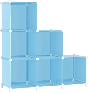 Cube Storage Organizer Protable Closet Organizers and Storage for Kids DIY 6 - Picture 1 of 12