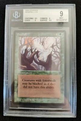 MTG Legends 1994 Deadfall BGS 9.0 Mint - Image 1 of 2
