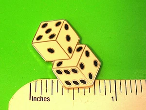 DADOS - pasador de sombrero, pasador de solapa, tie tac, alfiler de sombrero EN CAJA DE REGALO - Imagen 1 de 5