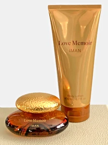 LOVE MEMOIR by IMAN for David Bowie EDP Spray Perfume 50 ml w/ Lotion 200ml NWOB - Picture 1 of 10