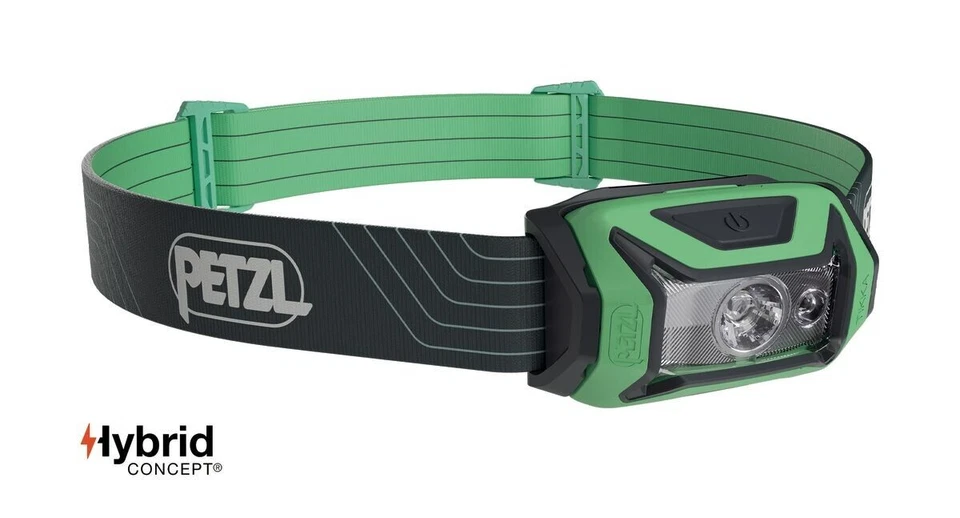 Petzl Tikka Hybrid Concept Headlamp 350 Lumens Green Brand New In Box