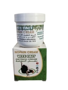 Baume Crème Bio Autruche Douleur Articulation Muscles Rhumatismes 100%naturelle - Imagen 1 de 2
