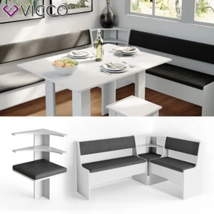 Panca ad angolo per sala da pranzo Parte angolare imbottita Roman Bianco Vicco - Foto 1 di 7