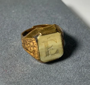 Original c 1939 Frank Buck "Bring 'Em Back Alive" Premium Ring Ivory Soap "E" - Picture 1 of 7