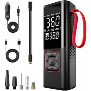 Tire Inflator Portable Air Compressor Portable Air Pump for Car Tires with Di... - Picture 1 of 7