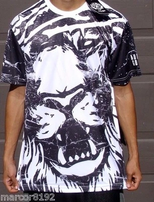 Camiseta Aura Gold Finalmente Famosa Hombres Camiseta Blanca León con Corona Talla Med Nueva con Etiqueta Foto 1 de 3