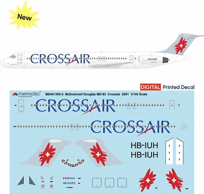 MEMODEC McDonnell Douglas MD-83 Crossair (2001) (1/144)