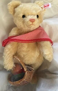 STEIFF Teddybär Picknick Mama 2016 Mohair weiß-Tag 021480 NEU GESCHENKBOX NRFB - Bild 1 von 4