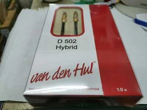 Van Den Hul D–502 HYBRID RCA to RCA Tonearm cable in (1.0M), Made in Netherlands - Picture 1 of 8