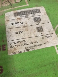 Se adapta a Land Rover Defender XD Wolf 300 Tdi se adapta a la placa de embrague Valeo FTC4204 F35 - Imagen 1 de 4