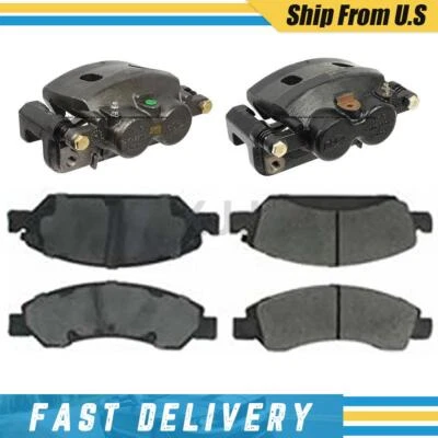 Pinzas de freno delanteras izquierda derecha pastillas metálicas para Chevrolet Avalanche 2008-2013 Foto 1 de 4