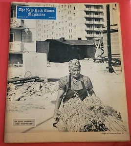 Vintage The New York Times Magazine East Berlin Cover Sept 8 1963 - Picture 1 of 2