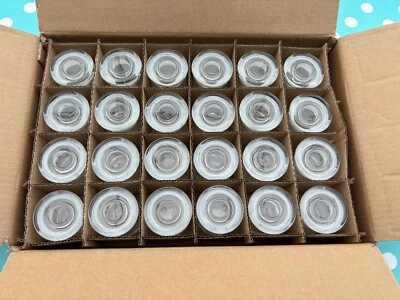 Glass Candle Jars with lid small x 24 boxed - Image 1 of 4