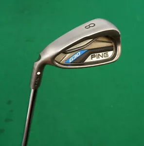 Left Handed Ping G30 White Dot 8 Iron Regular Steel Shaft Golf Pride Grip - Picture 1 of 4
