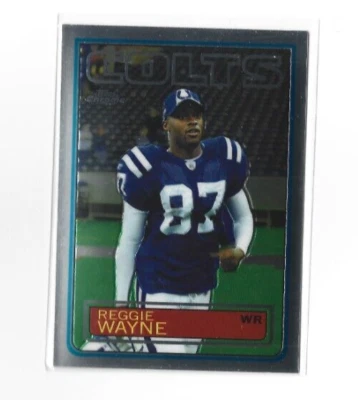 2005 Topps Chrome Throwbacks #TB28 Reggie Wayne NMMT - Image 1 of 2