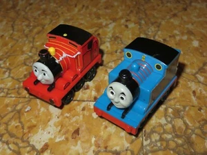 Lot 2 Thomas the Train & Friends Percy 6 Green & James 5 Red Gullane Toy Mattel - Bild 1 von 3