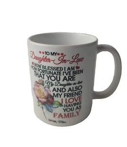 Dankbarkeit ausdrücken Wie gesegnet ich bin Schwiegertochter Kaffeebecher perfektes Geschenk - Bild 1 von 6