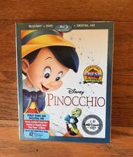 Disney Pinocchio Movie In DVD, Blu-Ray/Digital HD, New