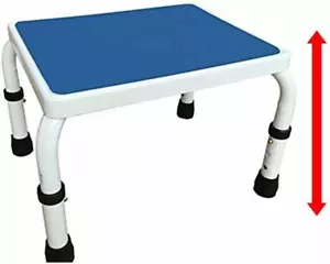 AdjustaStep Height Adjustable Step Stool All Steel Construction Anti-Slip Base - Picture 1 of 10