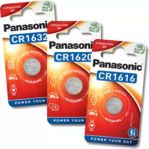 PANASONIC CR1616 CR1620 CR1632 3V Batteries Lithium Coin Cell Button Car Key Fob - Picture 1 of 60