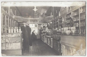 1910 Dry Goods, General Merchandise Store Interior - REAL PHOTO Vintage Postcard - Picture 1 of 2