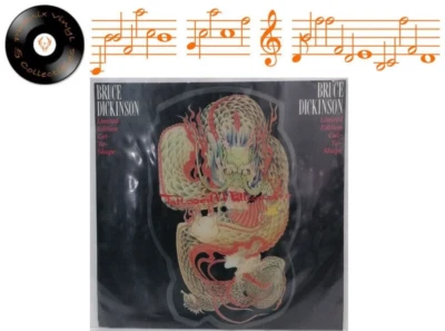 Bruce Dickinson Tattooed Millionaire Shaped Picture Disc Limited Edition - EX - Image 1 of 4