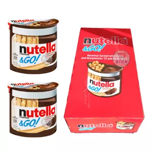 NUTELLA & GO! HASELNUSSAUFSTRICH MIT KAKAO UND BROTSTÄBCHEN 12 PACKUNGEN MIT 48g - Bild 1 von 3