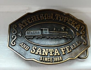 Atchison Topeka Santa Fe Railroad Belt Buckle - Picture 1 of 8
