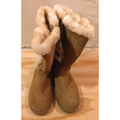 Botas de piel de gamuza natural hilo universal talla 6 damas otoño invierno nuevas con etiquetas Foto 1 de 4