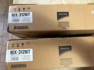 2 Sharp MX-312NT Black Toner Cartridge for M264N/M310N/314N/M354N Genuine - Picture 1 of 23