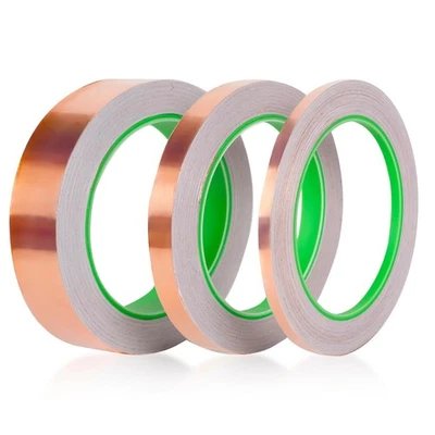 DAVIMAXIUM Copper Foil Tape with Conductive Adhesive for Guitar,Crafts,Soldering,EMI Shield