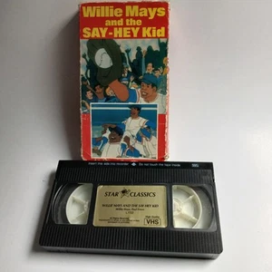 Willie Mays and the Say-Hey Kid VHS 1989 Cartoon Baseball MLB Rare - Picture 1 of 6